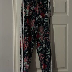 Adidas x HER Floral Joggers - Blue and Pink